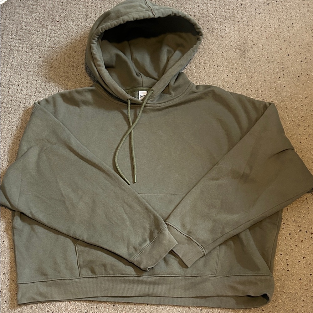 Oversized Olive Green Hoodie